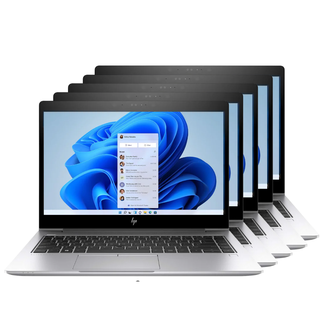Bulk HP Deal Pack of 5 | Refurbished HP EliteBook 840 G5 | Intel Core i5 8th Gen