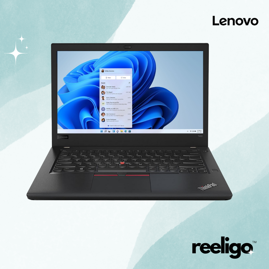 Lenovo ThinkPad T480 refurbished laptop front view
