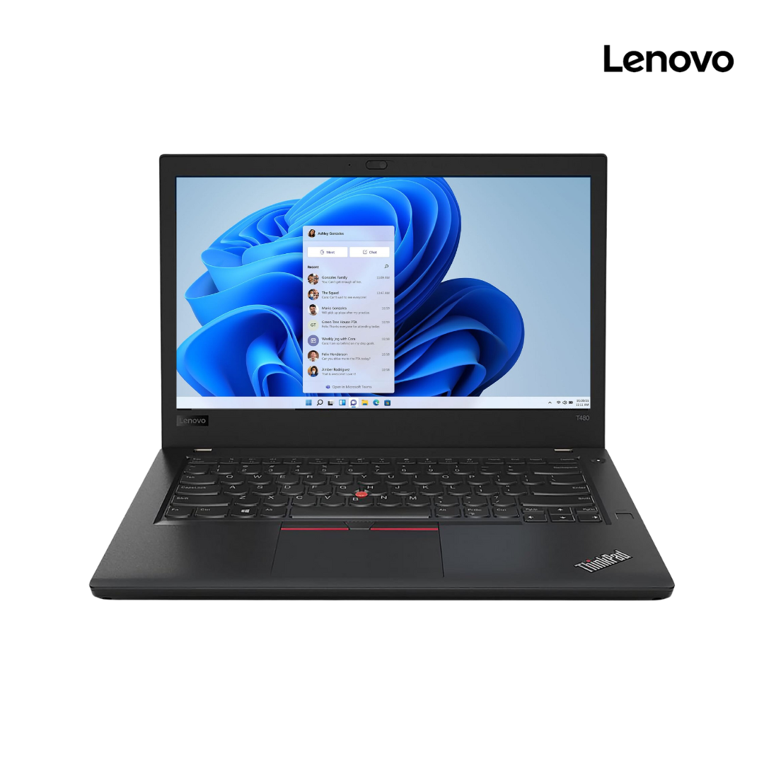 Lenovo ThinkPad T480 refurbished laptop front view