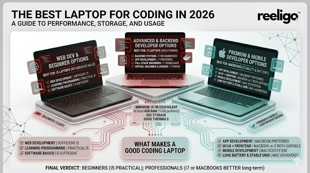 Laptop Coding Best Laptops for Coding in 2026 – Developers & Programmers Guide– reeligo™