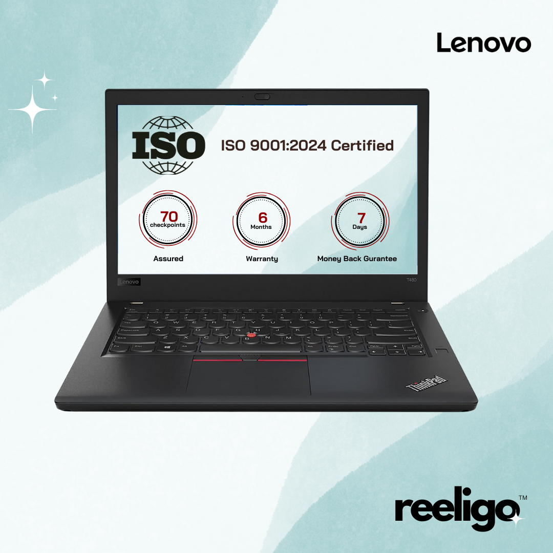 Lenovo ThinkPad T480 refurbished laptop front view